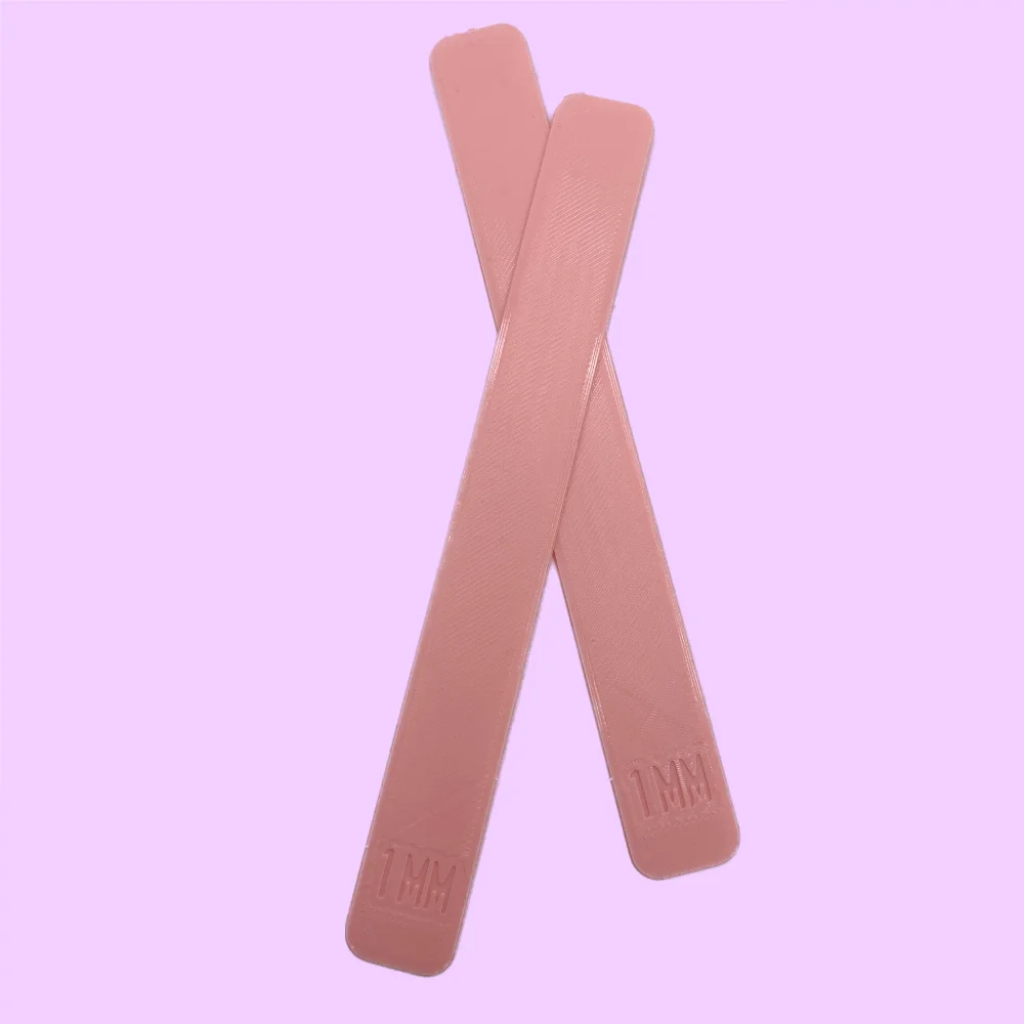 Guía de profundidad 1 mm para pendientes de arcilla polimérica (2uds)