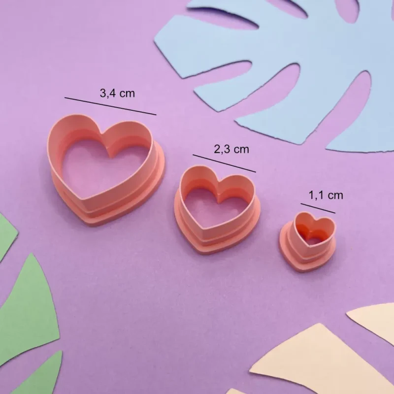 cortador corazón arcilla