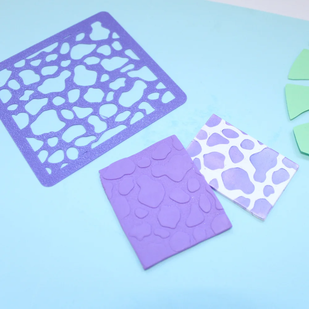 estampado vaca arcilla polimerica