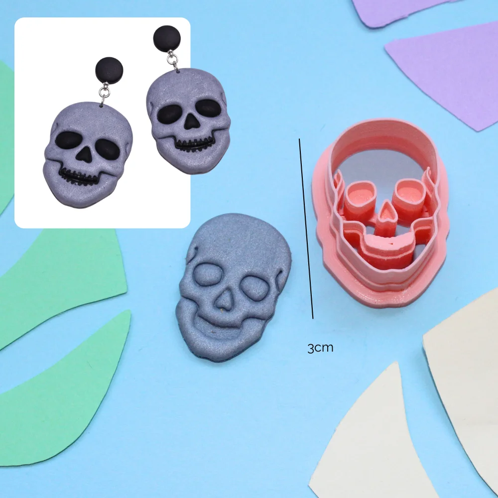 cortador calavera para pendientes de arcilla polimérica