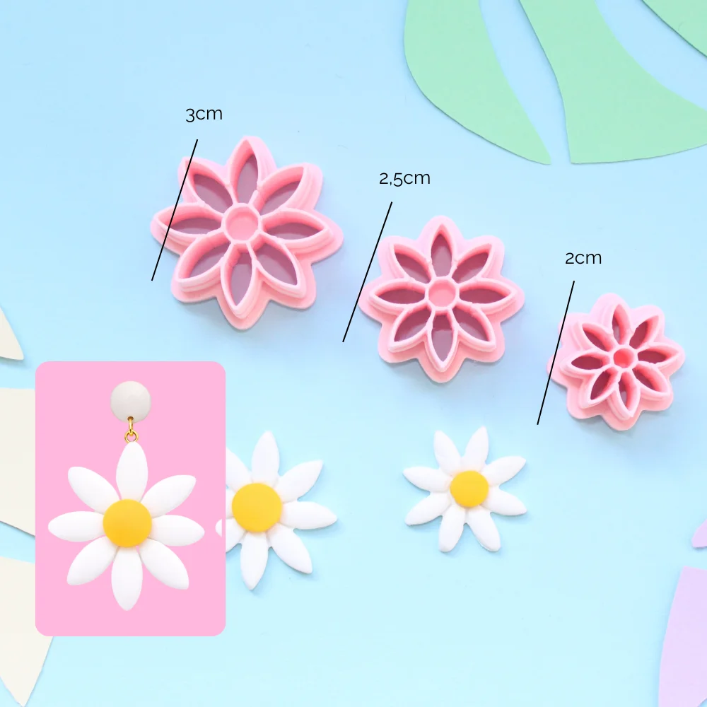 Cortador margarita arcilla polimerica