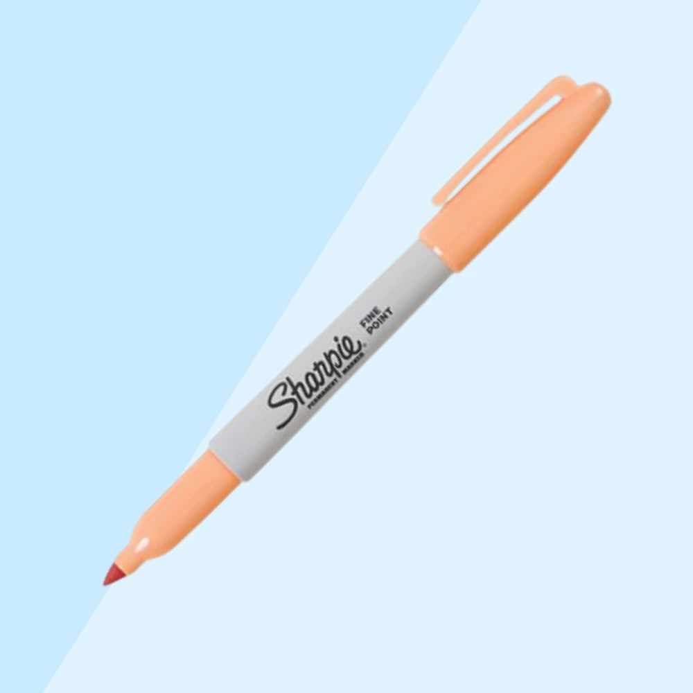 rotulador permanente naranja pastel
