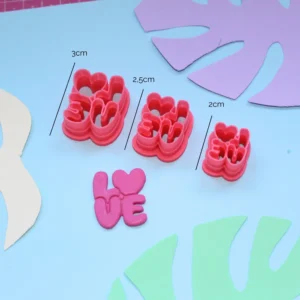 cortador arcilla love san Valentin