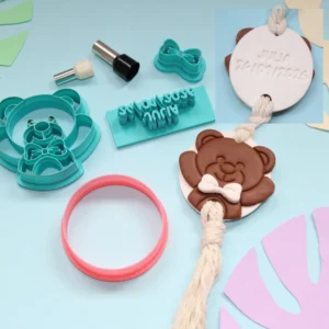 kit regalo personalizado bautizo arcilla