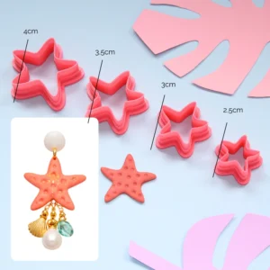 cortador estrella de mar arcilla polimerica