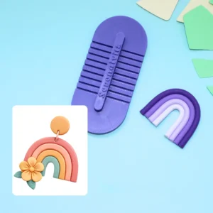 Guía para hacer pendientes de arcoíris de arcilla polimérica