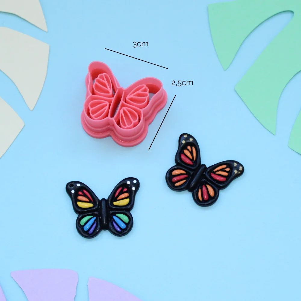 cortador mariposa arcilla polimérica
