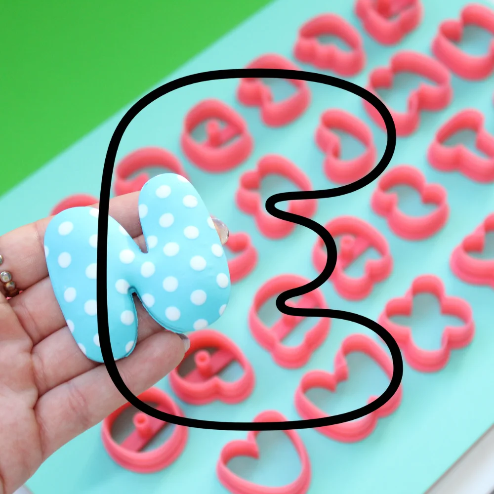 Cortador Letra E | Bubble Gum