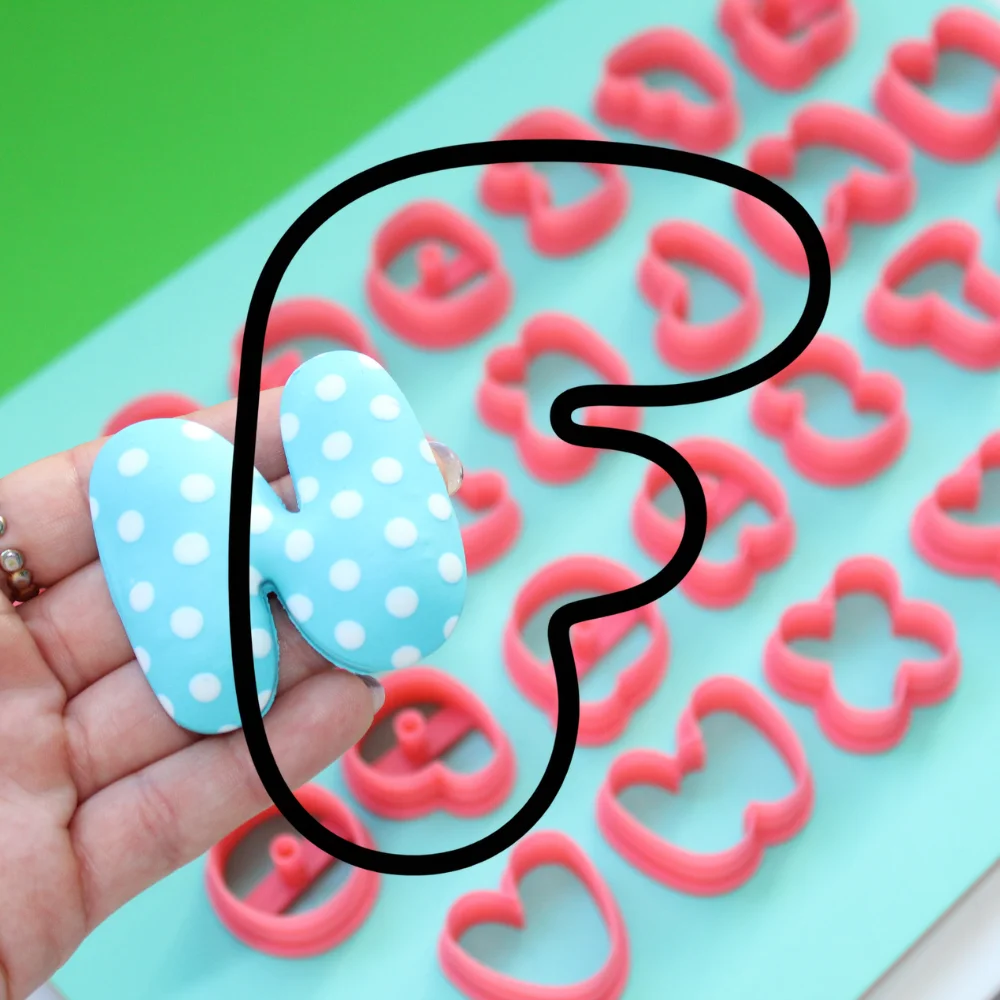 Cortador Letra F | Bubble Gum