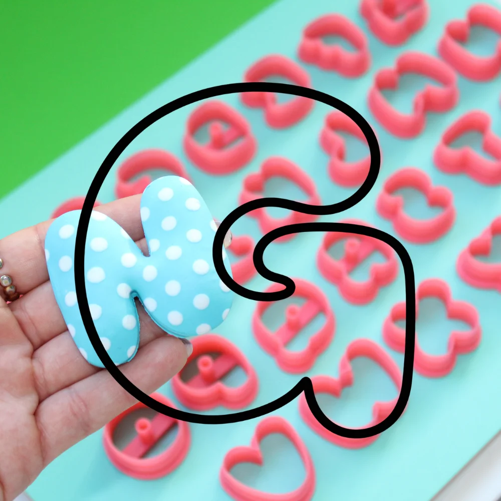 Cortador Letra G | Bubble Gum