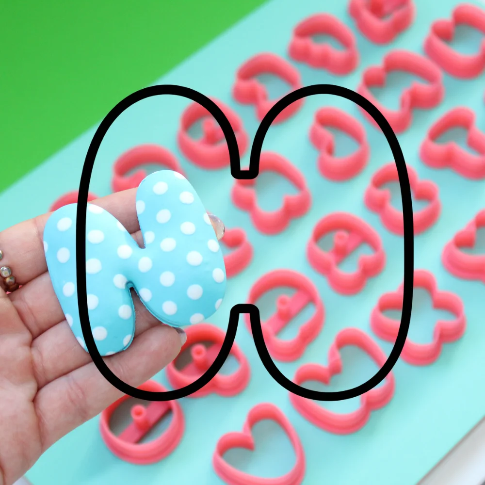 Cortador Letra H | Bubble Gum