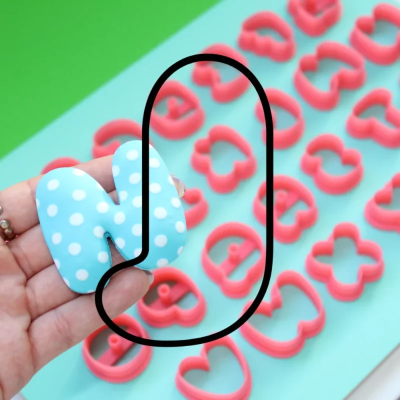 Cortador Letra J | Bubble Gum