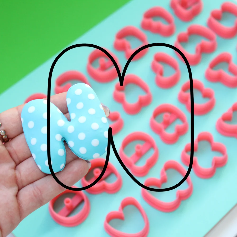 Cortador Letra N | Bubble Gum