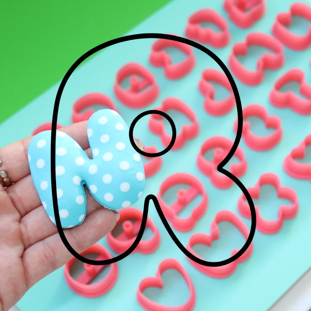 Cortador Letra R | Bubble Gum