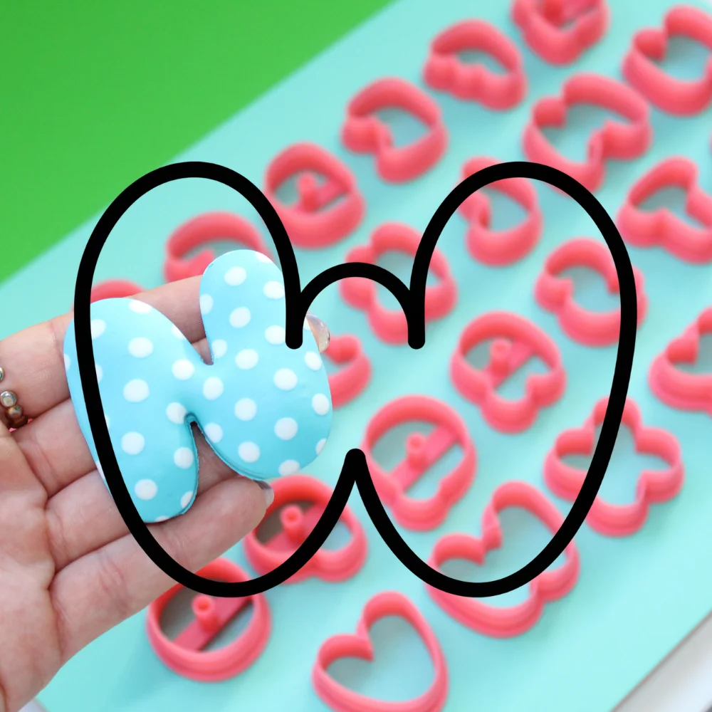 Cortador Letra W | Bubble Gum